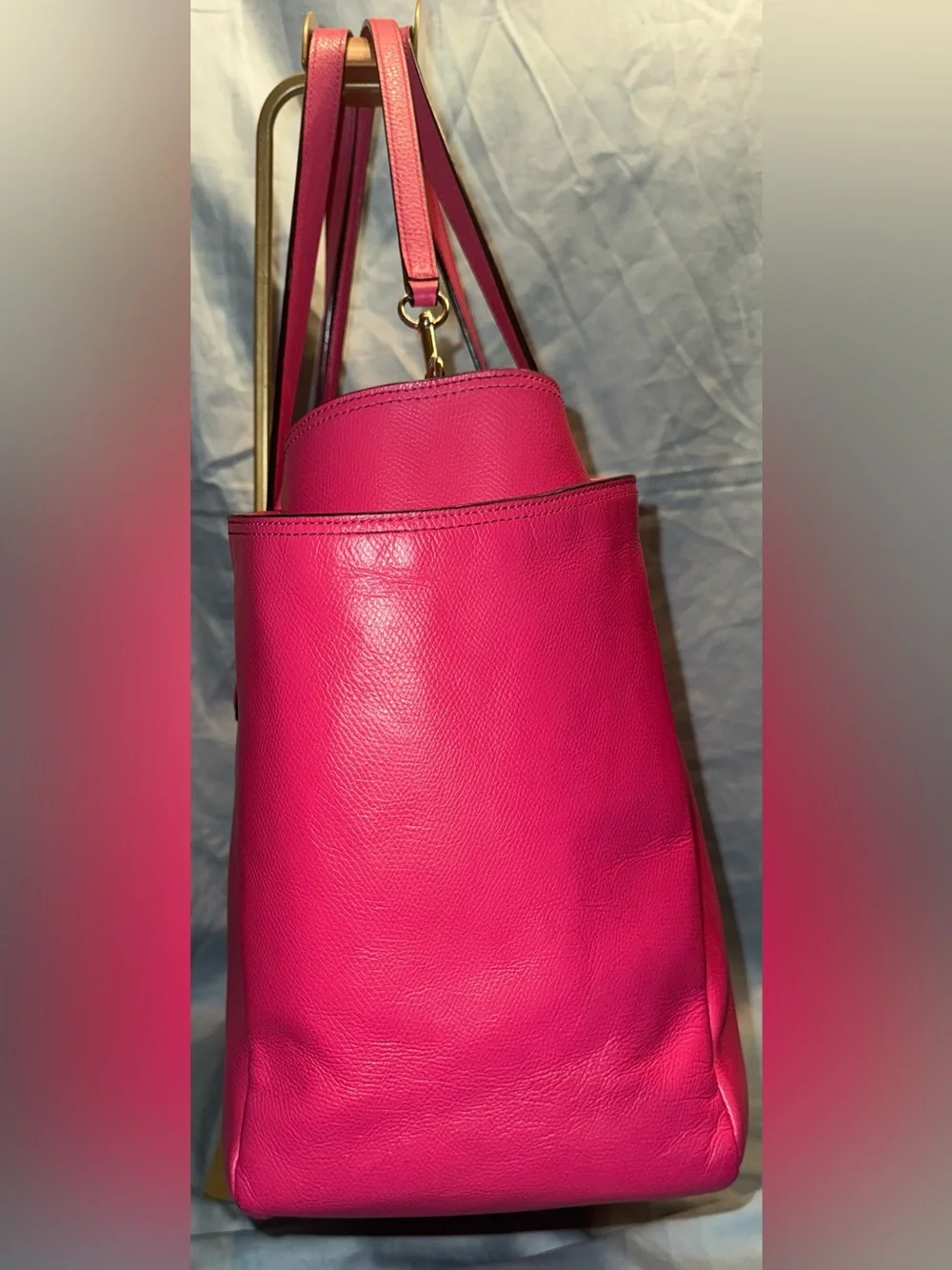 Coach crossgrain leather